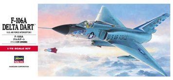 Збірна модель 1/72 американський перехоплювач F-106A Delta Dart Hasegawa 00341 HS00341 фото