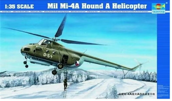 Советский транспортный вертолет 1/35 Ми-4 Trumpeter 05101 , сборная модель вертолет Микоян Трумпетер TR05101 фото