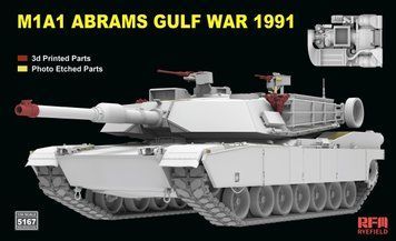 Американский основной боевой танк 1/35 M1A1 Abrams (Gulf War) 1991 Rye Field Model 5167 , сборная модель РФМ RM-5167 фото