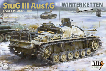 Немецкий истребитель танков 1/35 StuG III Ausf.G Winterketten Takom 8010 , сборная модель пт-сау Штуг Таком TK8010 фото