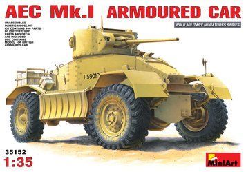 Британский бронеавтомобиль 1/35 AEC Mk.I MiniArt 35152 , сборная модель Миниарт MA35152 фото