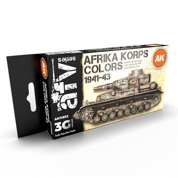 Набір акрилових фарб Африка Корпс 3G (Afrika Korps 3G) 6 шт AK-Interactive AK11652 AK11652 фото