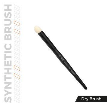 Пензель з синтетичного ворсу для сухих технік круглий середній Dry Brush M AKB024 AKB024 фото
