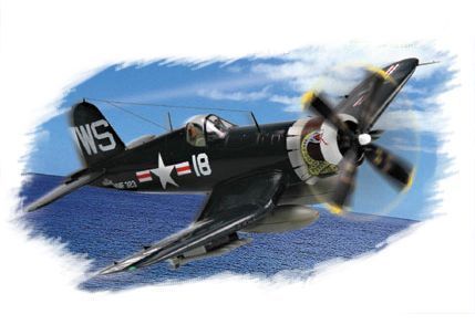 Сборная модель 1/72 американский палубный истребитель F4U-4 "Corsair" HobbyBoss HB80218 HB80218 фото