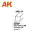 Полистирольная стрипса для моделирования (Styrene Strip) 4.00 x 4.00 x 350 мм 10 шт AK-Interactive AK6534 AK6534 фото 3
