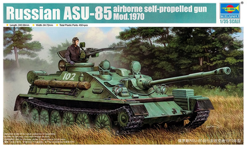 Советская самоходная пушка 1/35 АСУ-85 мод. 1970 Trumpeter 01589, сборная модель сау Трумпетер TR01589 фото