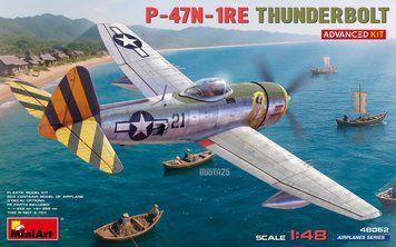 Американський винищувач 1/48 P-47N-1RE Thunderbolt Advanced Kit MiniArt 48062 , збірна модель Мініарт MA48062 фото