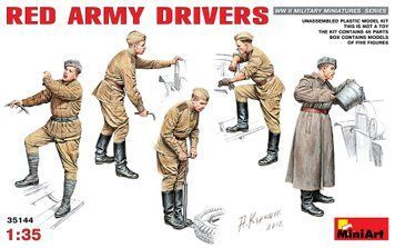 Советские водители 1/35 (Red Army Drivers) MiniArt 35144 , сборная модель водителей Миниарт MA35144 фото