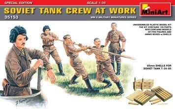Советский танковый экипаж 1/35 Special Edition MiniArt 35153 , сборная модель танкисты Миниарт MA35153 фото