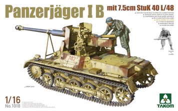 Збірна модель Танк 1/16 Panzerjager IB mit 7.5cm Stuk 40 L/48 Takom 1018 1018 фото