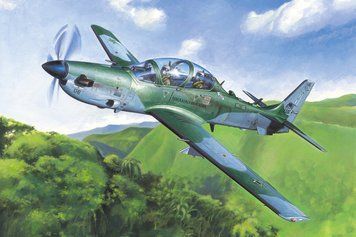 Бразильський штурмовик 1/48 Embraer EMB 314 Super Tucano HobbyBoss 81727 , збірна модель Супер Тукано Хобібос HB81727 фото