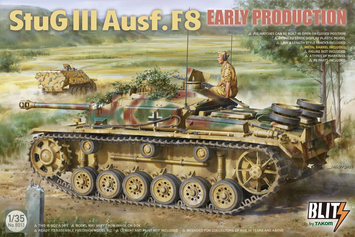 Немецкий истребитель танков 1/35 StuG III Ausf.F8 Early Takom 8013 , сборная модель пт-сау Штуг Таком TK8013 фото