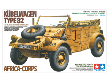 Німецький автомобіль 1/35 K&uuml;belwagen Type 82 Africa Tamiya 35238 , збірна модель автомобіль Кубельваген Тамія TAM35238 фото