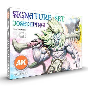 Набір акрилових фарб Signature Set - Josedavinci 3G 18 шт. AK-Interactive AK11757 AK11757 фото