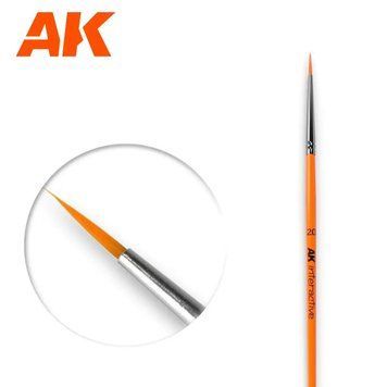 Круглий пензель 2.0 (2/0 Round Brush. Synthetic) AK-Interectiv AK602 AK602 фото