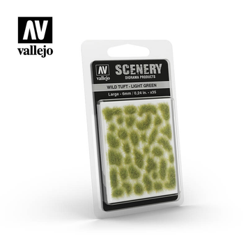 Матеріал для деталювання Дика світло-зелена трава 6 мм (Wild Tuft Light Green) Vallejo VAL SC417 VAL SC417 фото