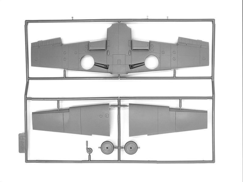 Збірна модель ICM 1/48 Месершмит Bf 109F-4Z/Trop, німецький винищувач (48105) ICM48105 фото