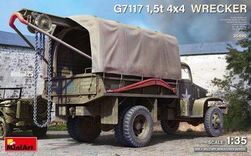 Американский грузовик-эвакуатор 1/35 G7117 с лебёдкой (Wrecker) MiniArt 35490 , сборная модель Миниарт MA35490 фото