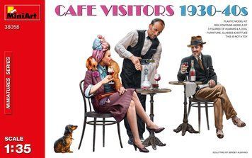 Відвідувачі кафе 1930-40х 1/35 Cafe Visitors 1930&ndash;40s MiniArt 38058 , збірна модель відвідувачі кафе Мініарт MA38058 фото
