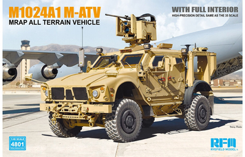 Американский бронеавтомобиль 1/48 M1240A1 M-ATV (Full Interior) Rye Field Model 4801 , сборная модель мрап РФМ RM-4801 фото