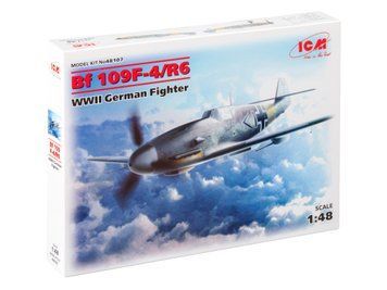 Сборная модель ICM 1/48 Мессершмит Bf 109F-4/R6, немецкий истребитель 2 Мировой войны 48107 ICM48107 фото