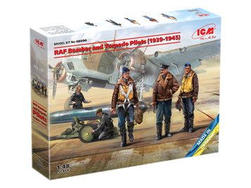 Сборная модель ICM 1/48 Пилоты бомбардировщиков и торпедоносцев RAF 2СВ 48090 ICM48090 фото