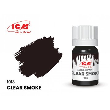 Акрилова фарба ICM Clear Smoke (Напівпрозорий коричневий) 1013 ICM1013 фото