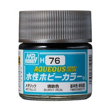 Акриловая краска Aqueous Hobby Colors Черный жженое железо (Burnt Iron) Mr.Hobby H076 H076 фото