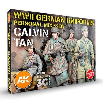 Набір акрилових фарб WWII German Uniforms - Signature Set By Calvin Tan AK-Interactive AK11759 AK11759 фото
