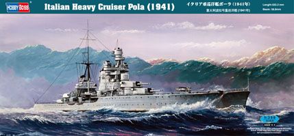 Сборная модель 1/350 Итальянский крейсер Italian Heavy Cruiser Pola (1941) HobbyBoss 86502 HB86502 фото