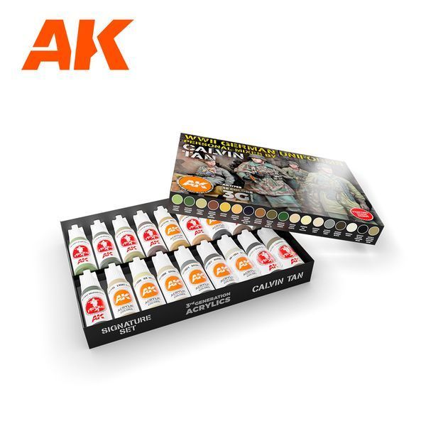 Набор акриловых красок WWII German Uniforms - Signature Set By Calvin Tan AK-Interactive AK11759 AK11759 фото