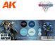 Набір акрилових фарб Синя броня (Wargame Set. Blue Armor.) 4 шт AK-Interactive AK1063 AK1063 фото 2