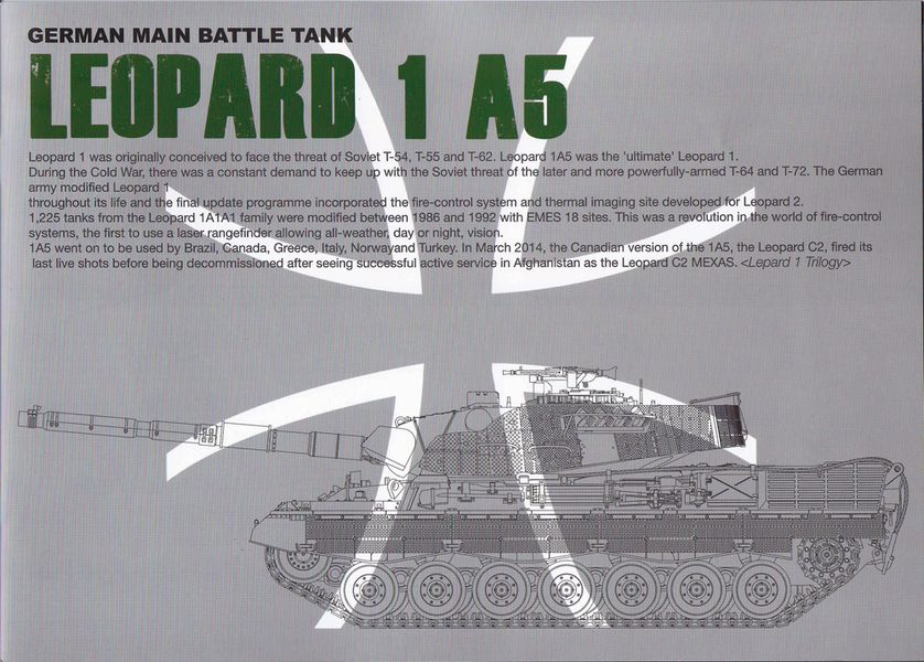 Сборная модель Танк 1/35 Main Battle Tank Леопард 1 A5/C2 Таком 2004 2004 фото