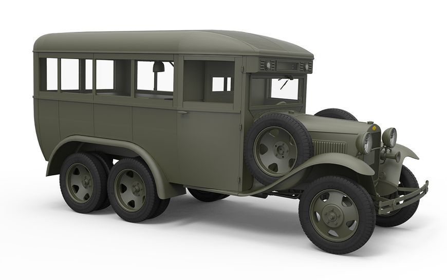 Советский военный автобус 1/35 ГАЗ-05-193 MiniArt 35156 , сборная модель Миниарт MA35156 фото