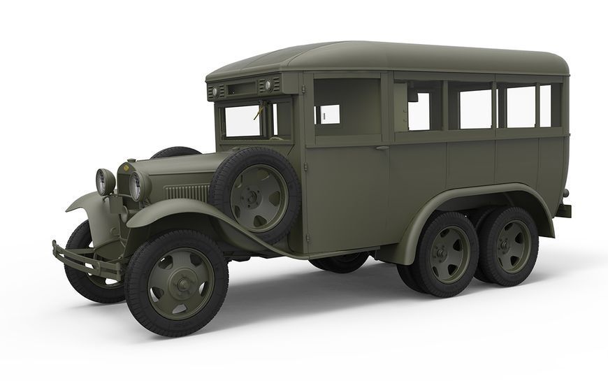 Советский военный автобус 1/35 ГАЗ-05-193 MiniArt 35156 , сборная модель Миниарт MA35156 фото