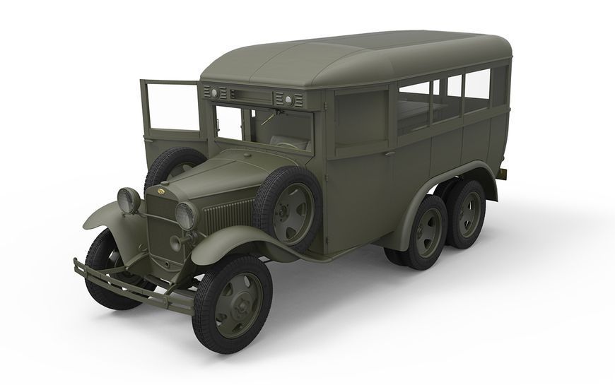 Советский военный автобус 1/35 ГАЗ-05-193 MiniArt 35156 , сборная модель Миниарт MA35156 фото