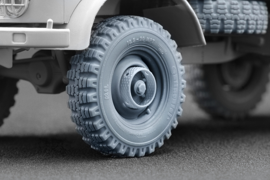Набір коліс 1/35 10.5-20 MPT для Unimog 404 Scale X WM-35022 , набір деталювання Скейл Х WM-35022 фото
