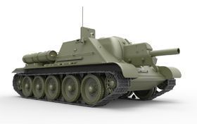 Советский истребитель танков 1/35 СУ-122 (Early) MiniArt 35181 , сборная модель пт-сау Миниарт MA35181 фото