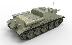 Советский истребитель танков 1/35 СУ-122 (Early) MiniArt 35181 , сборная модель пт-сау Миниарт MA35181 фото