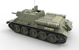 Советский истребитель танков 1/35 СУ-122 (Early) MiniArt 35181 , сборная модель пт-сау Миниарт MA35181 фото