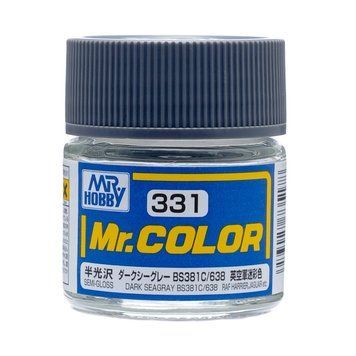 Акрилова фарба Mr.Color Темно-морський сірий BS381C 638 (Dark Seagray BS381C 638) Mr.Hobby C331 C331 фото