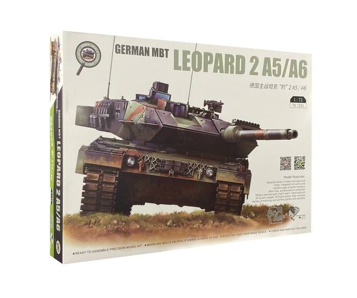 Збірна модель 1/72 Німецький танк Леопард 2 A5/A6 Border Model TK-7201 TK-7201 фото