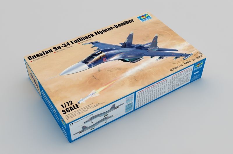 Радянський винищувач 1/72 Су-34 Fullback Trumpeter 01652 , збірна модель винищувач Сухой Трумпетер TR01652 фото