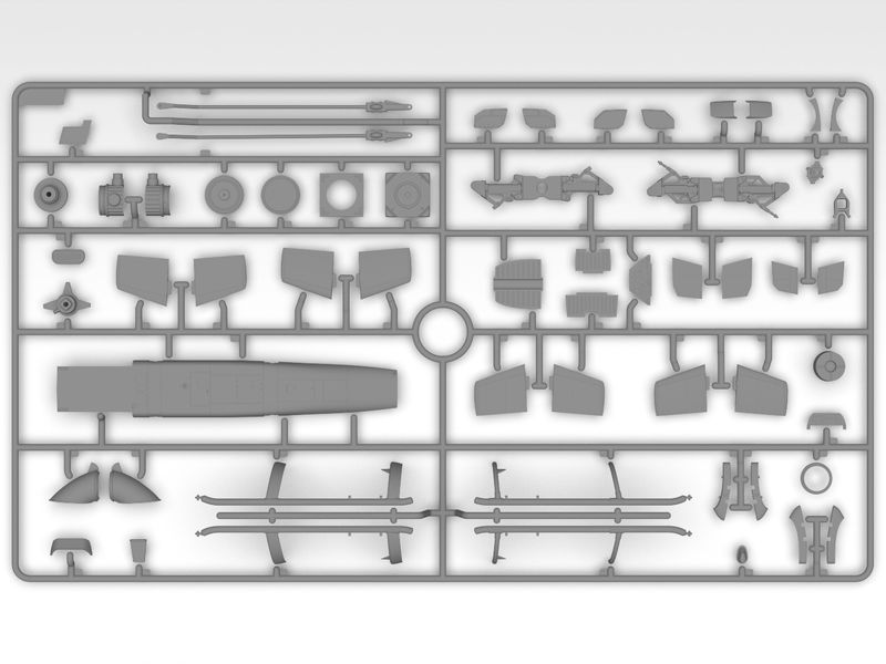 Сборная модель ICM 1/35 AH-1G Cobra раннего производства, ударный вертолет США 53030 ICM53030 фото