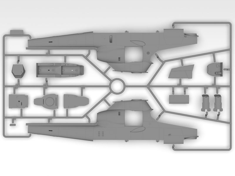 Сборная модель ICM 1/35 AH-1G Cobra раннего производства, ударный вертолет США 53030 ICM53030 фото