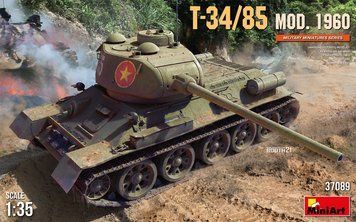 Радянський середній танк 1/35 Т-34-85 1960 (T-34/85) MiniArt 37089 , збірна модель Мініарт MA37089 фото
