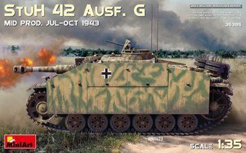 Німецька протитанкова САУ 1/35 StuH 42 Ausf. G Mid Prod липень-жовтень 1943 MiniArt 35385 MA35385 фото