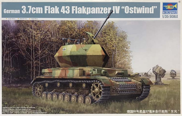 Немецкая зенитная самоходная установка 1/35 3.7cm Flak 43 Flakpanzer IV Ostwind Trumpeter 01520 TR01520 фото