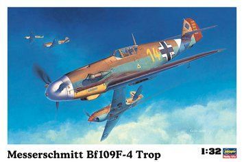 Німецький винищувач 1/32 Messerschmitt Bf109F-4 Trop Hasegawa 08881 , збірна модель винищувача Хасегава HS08881 фото