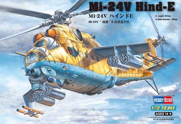 Сборная модель 1/72 Советский вертолет Ми-24V Hind-E HobbyBoss 87220 HB87220 фото